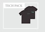 do custom tshirt dress tech pack design flat sketch production ready file